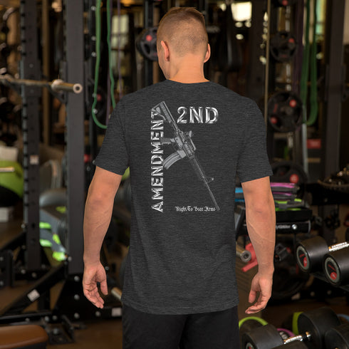 2nd Amendment Right To Bear Arms (Back) Unisex t-shirt - Mainstream Freedom